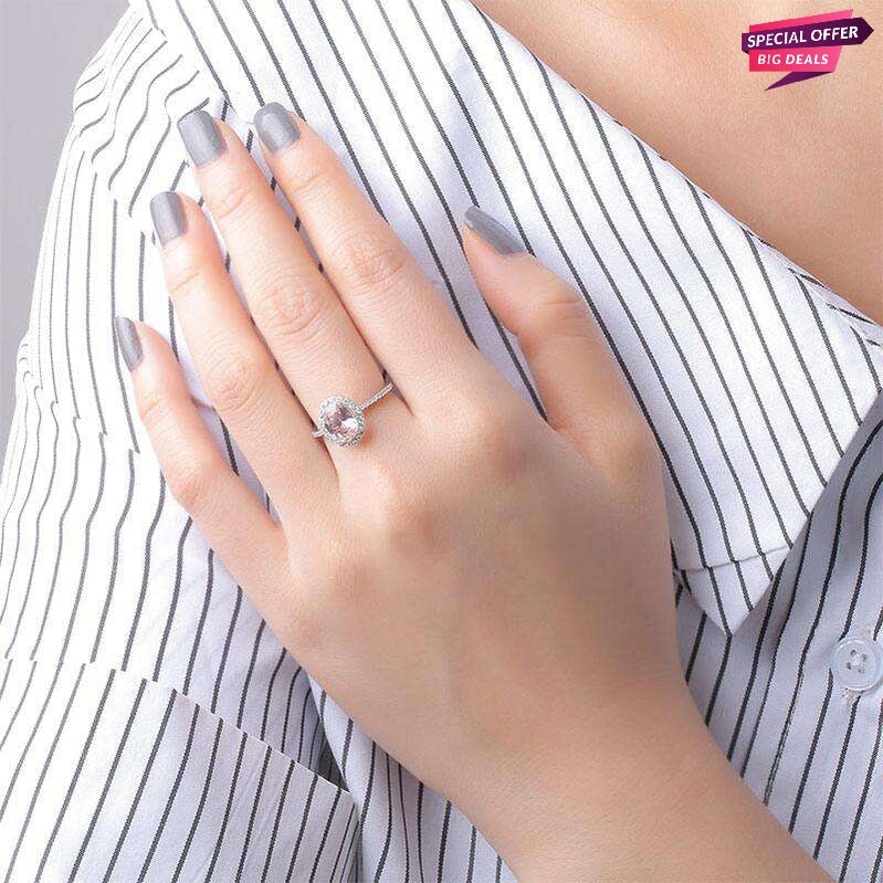 Prink Oval Princess Ring