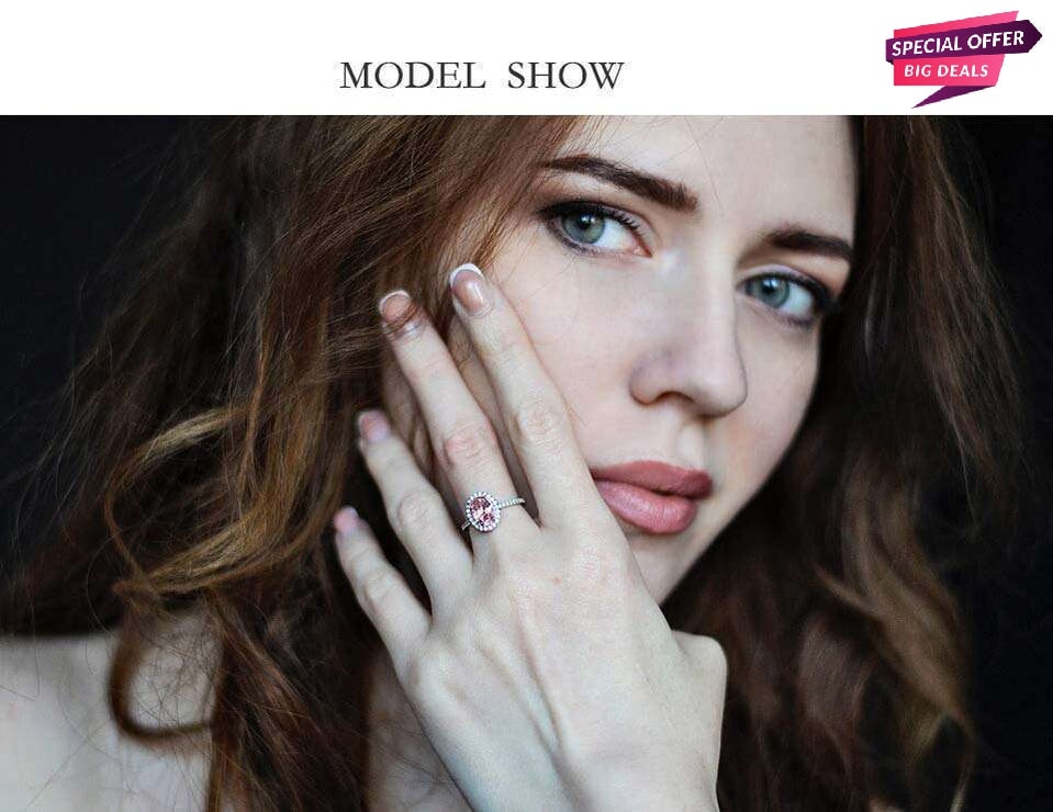 Prink Oval Princess Ring