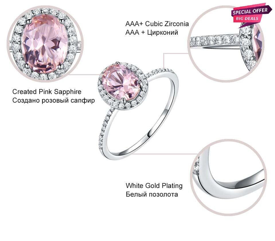 Prink Oval Princess Ring